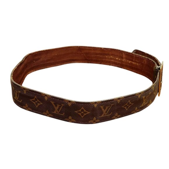 Louis Vuitton Vintage 1970s Rare Vintage Monogram Belt First Edition - Picture 4 of 13